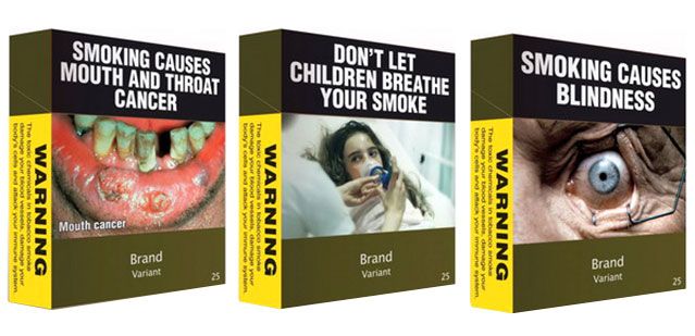 Plain packaging for cigarettes 