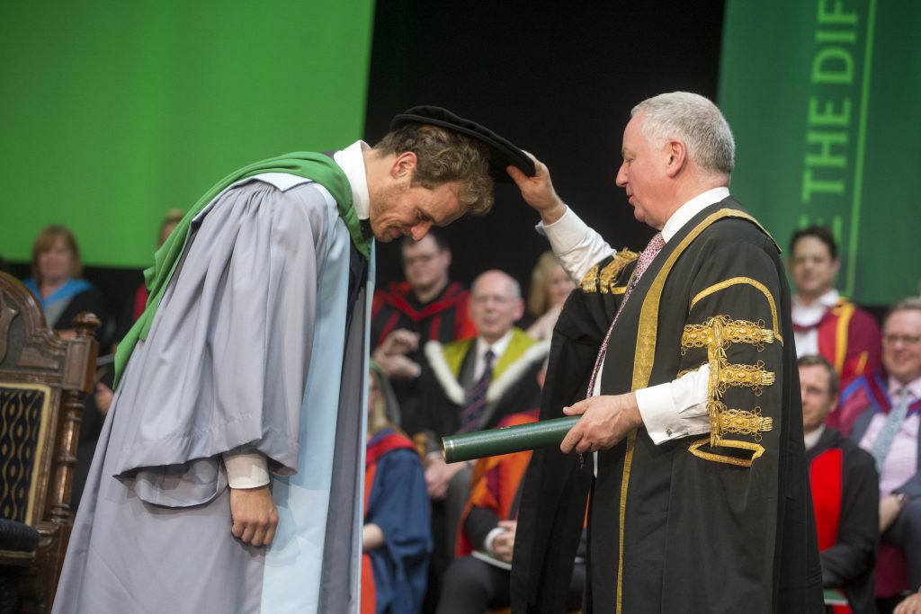 Outlander star Sam Heughan receiving honorary degree 