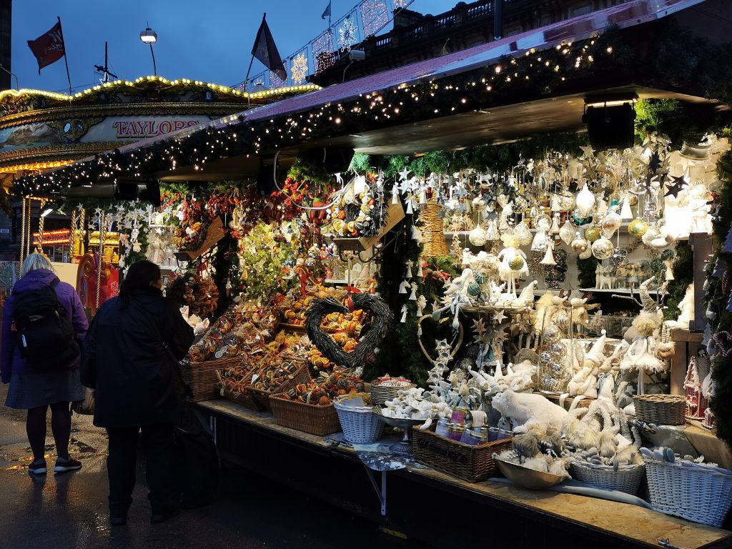 Stall at the Christmas market 